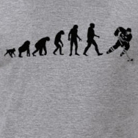 Human Evolution: Hockey Player T-Shirt T-shirt