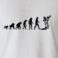 Human Evolution: Jazz Musician T-shirt