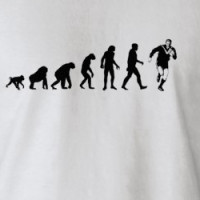 Human Evolution: Rugby T-Shirt T-shirt