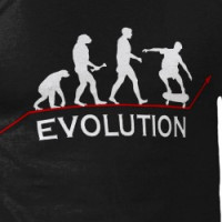 Skateboarding Evolution t-shirt T-shirt